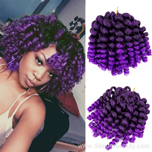 Short Wand Curl Crochet Braid Soft Braiding Hair